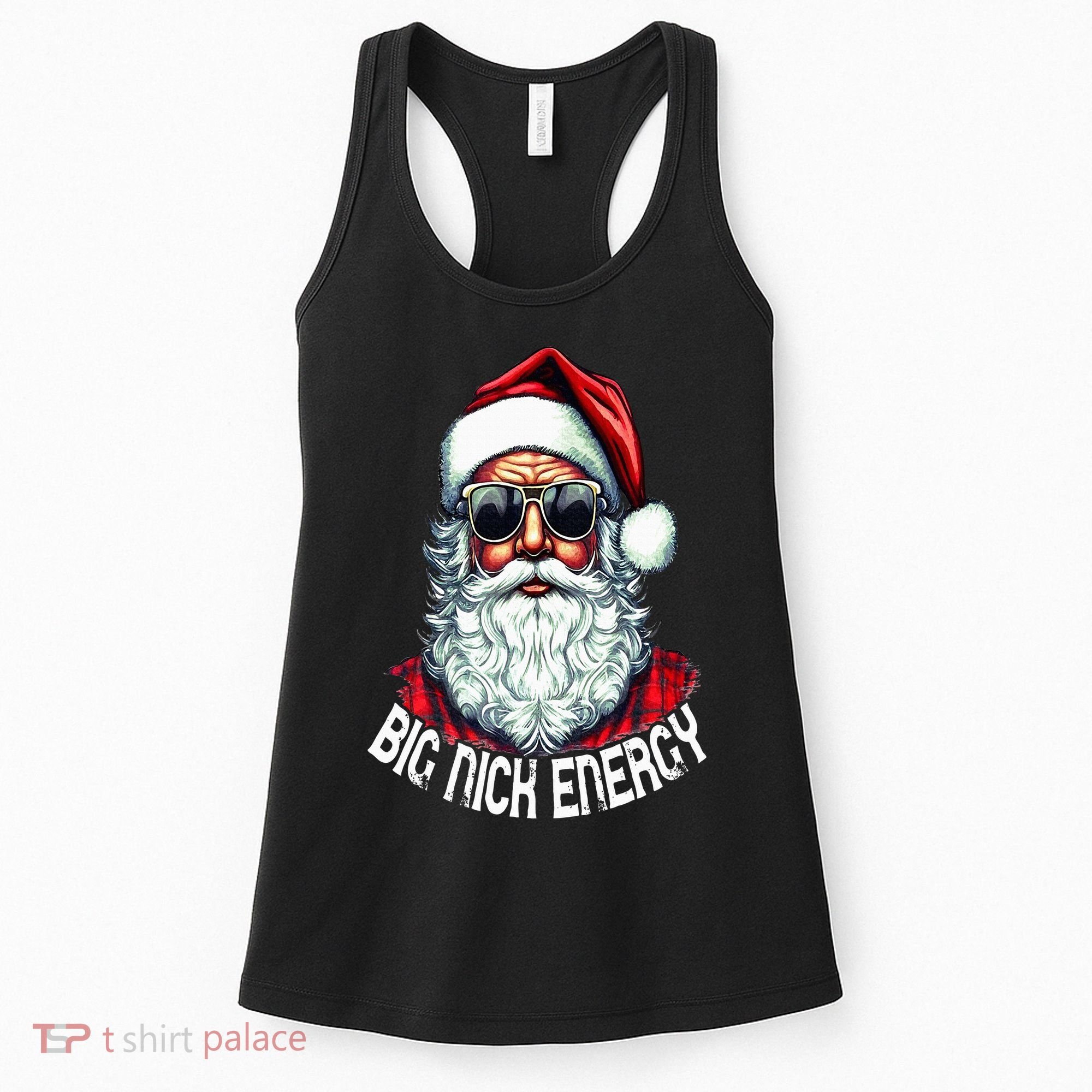 Big Nick Energy Funny Santa Christmas Women's Tank Top