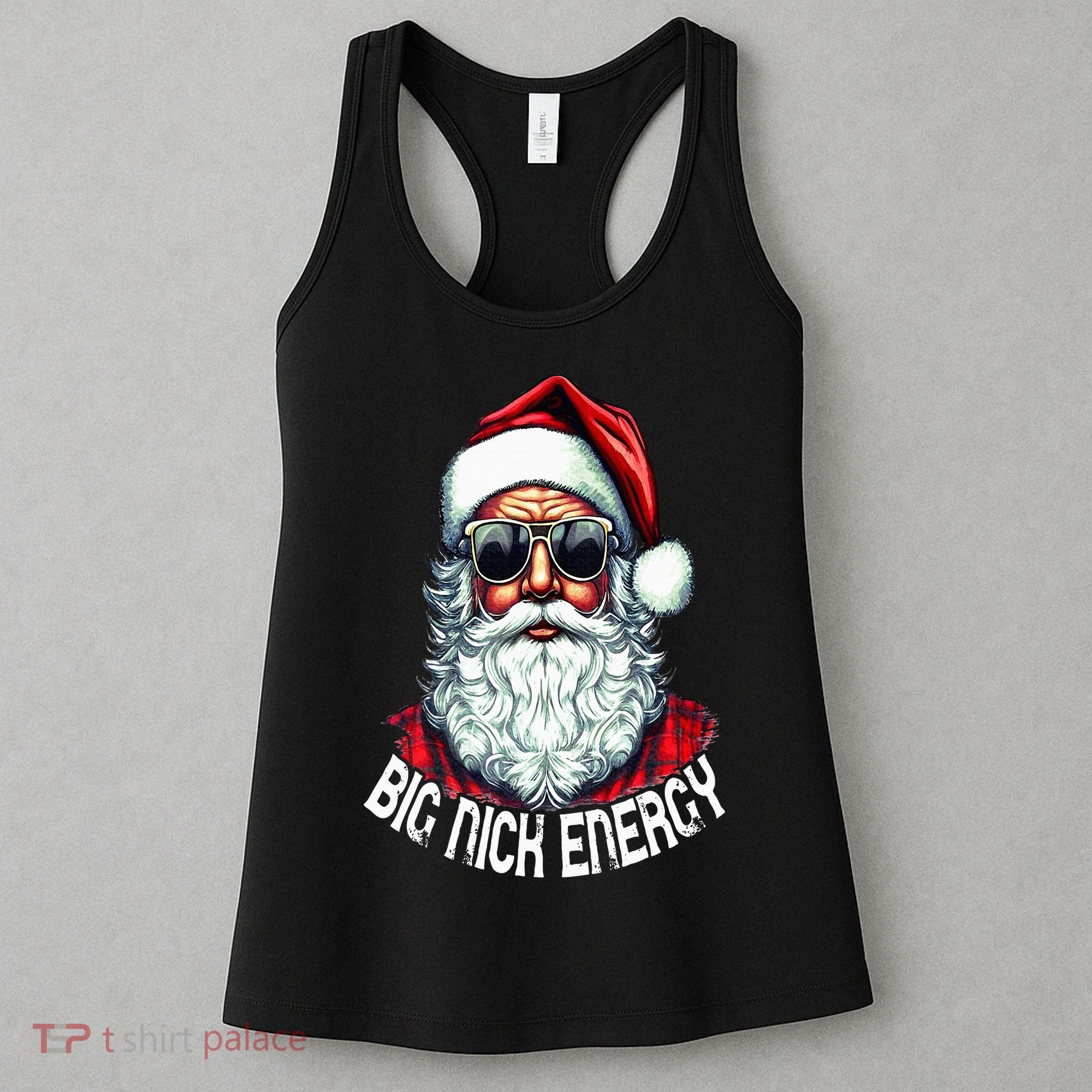 Big Nick Energy Funny Santa Christmas Women's Tank Top