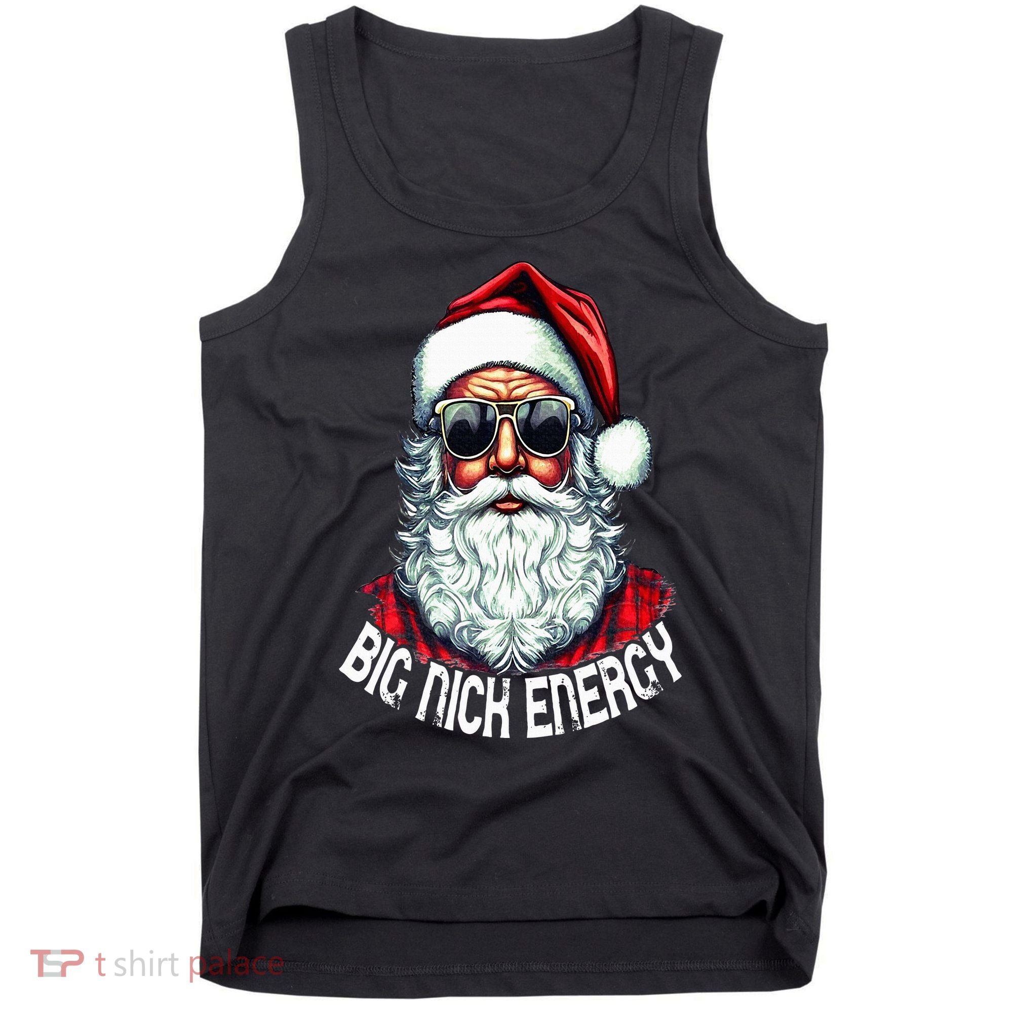 Big Nick Energy Funny Santa Christmas Tank Top