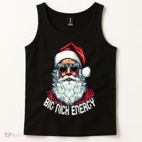Big Nick Energy Funny Santa Christmas Tank Top thumb 2