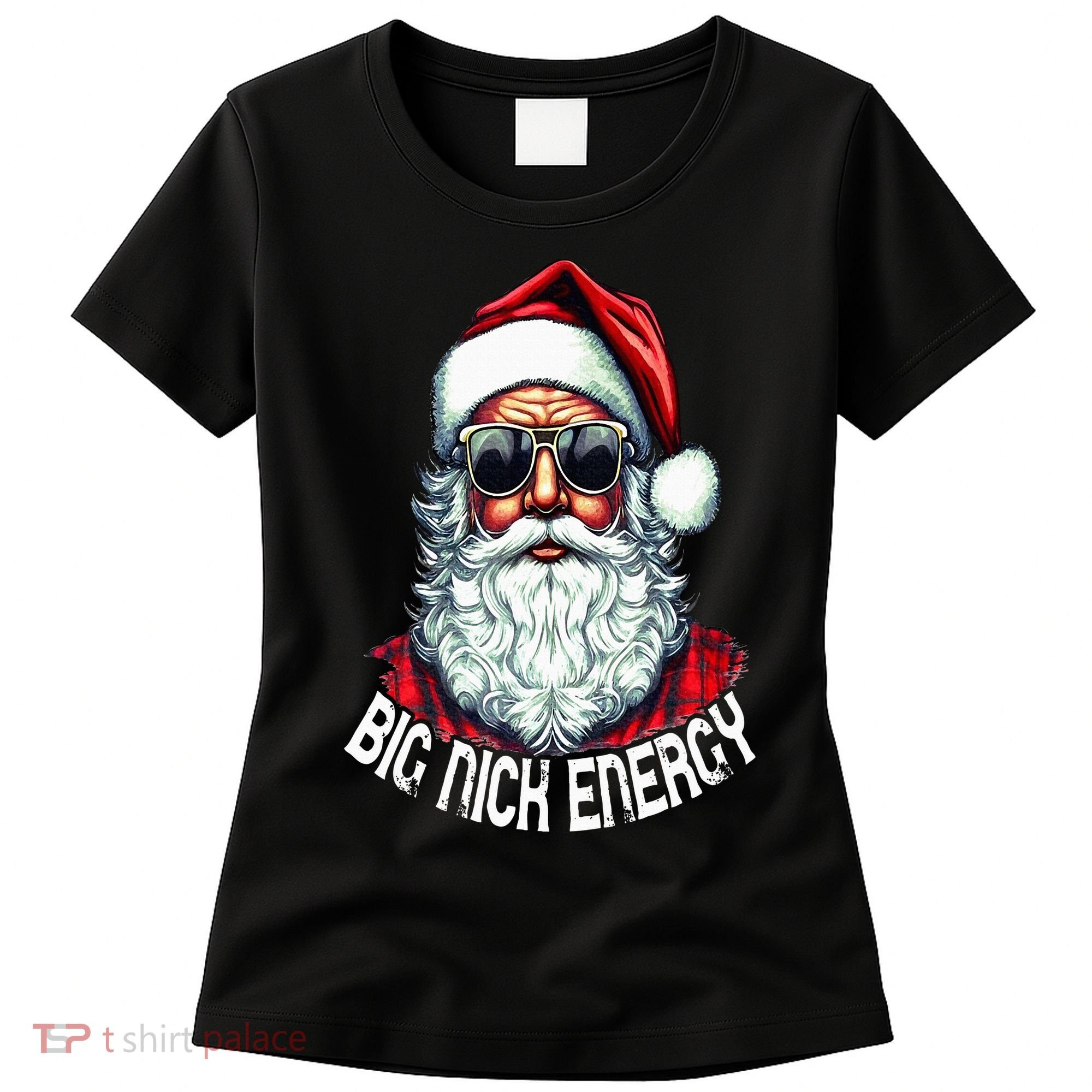 Big Nick Energy Funny Santa Christmas Women's T-Shirt