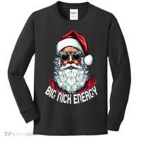 Big Nick Energy Funny Santa Christmas Kids Long Sleeve Shirt thumb 0