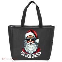 Big Nick Energy Funny Santa Christmas Tote Bag thumb 0