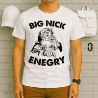 Big Nick Energy Santa Claus Funny Xmas Christmas Gifts T-Shirt thumb 6