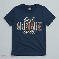 Best Nonnie Ever Gifts Leopard Print Mothers Day T-Shirt thumb 5