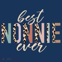 Best Nonnie Ever Gifts Leopard Print Mothers Day Beanie thumb 2