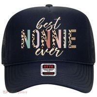 Best Nonnie Ever Gifts Leopard Print Mothers Day Hat thumb 0