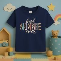 Best Nonnie Ever Gifts Leopard Print Mothers Day Toddler T-Shirt thumb 3