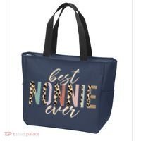 Best Nonnie Ever Gifts Leopard Print Mothers Day Tote Bag thumb 3