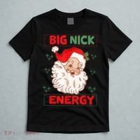 Big Nick Energy Retro Santa Claus Funny Xmas Christmas T-Shirt thumb 5