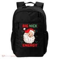 Big Nick Energy Retro Santa Claus Funny Xmas Christmas Backpack thumb 0