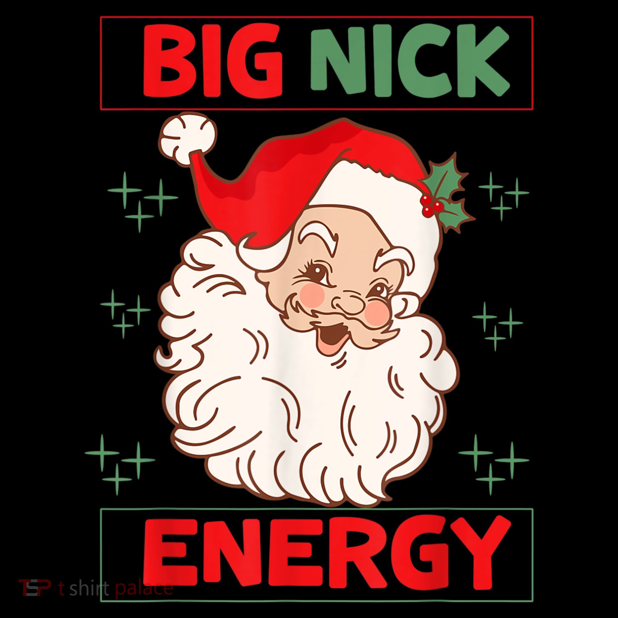 Big Nick Energy Retro Santa Claus Funny Xmas Christmas Coffee Mug