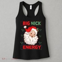 Big Nick Energy Retro Santa Claus Funny Xmas Christmas Women's Tank Top thumb 3