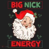 Big Nick Energy Retro Santa Claus Funny Xmas Christmas Hat thumb 2