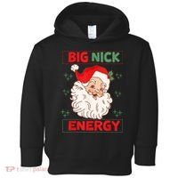 Big Nick Energy Retro Santa Claus Funny Xmas Christmas Toddler Hoodie thumb 0