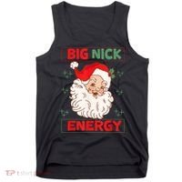 Big Nick Energy Retro Santa Claus Funny Xmas Christmas Tank Top thumb 0