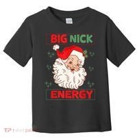 Big Nick Energy Retro Santa Claus Funny Xmas Christmas Toddler T-Shirt thumb 0