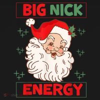 Big Nick Energy Retro Santa Claus Funny Xmas Christmas Kids T-Shirt thumb 4