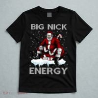 Big Nick Energy Funny Santa Ugly Christmas Xmas T-Shirt thumb 5