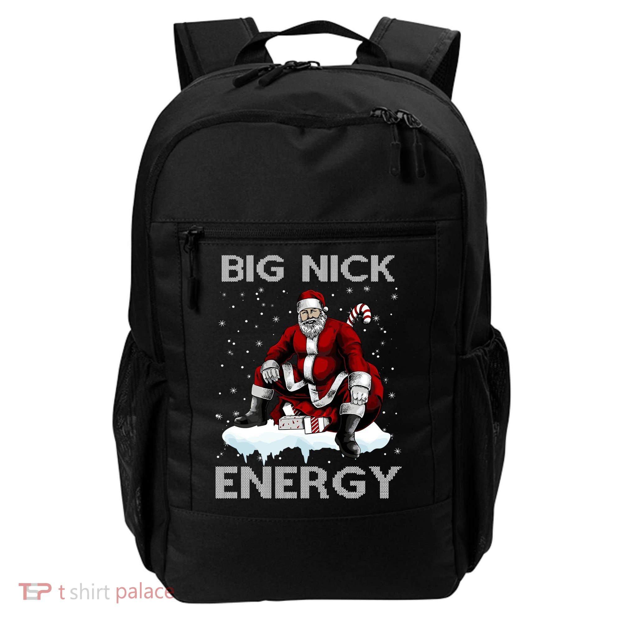 Big Nick Energy Funny Santa Ugly Christmas Xmas Backpack
