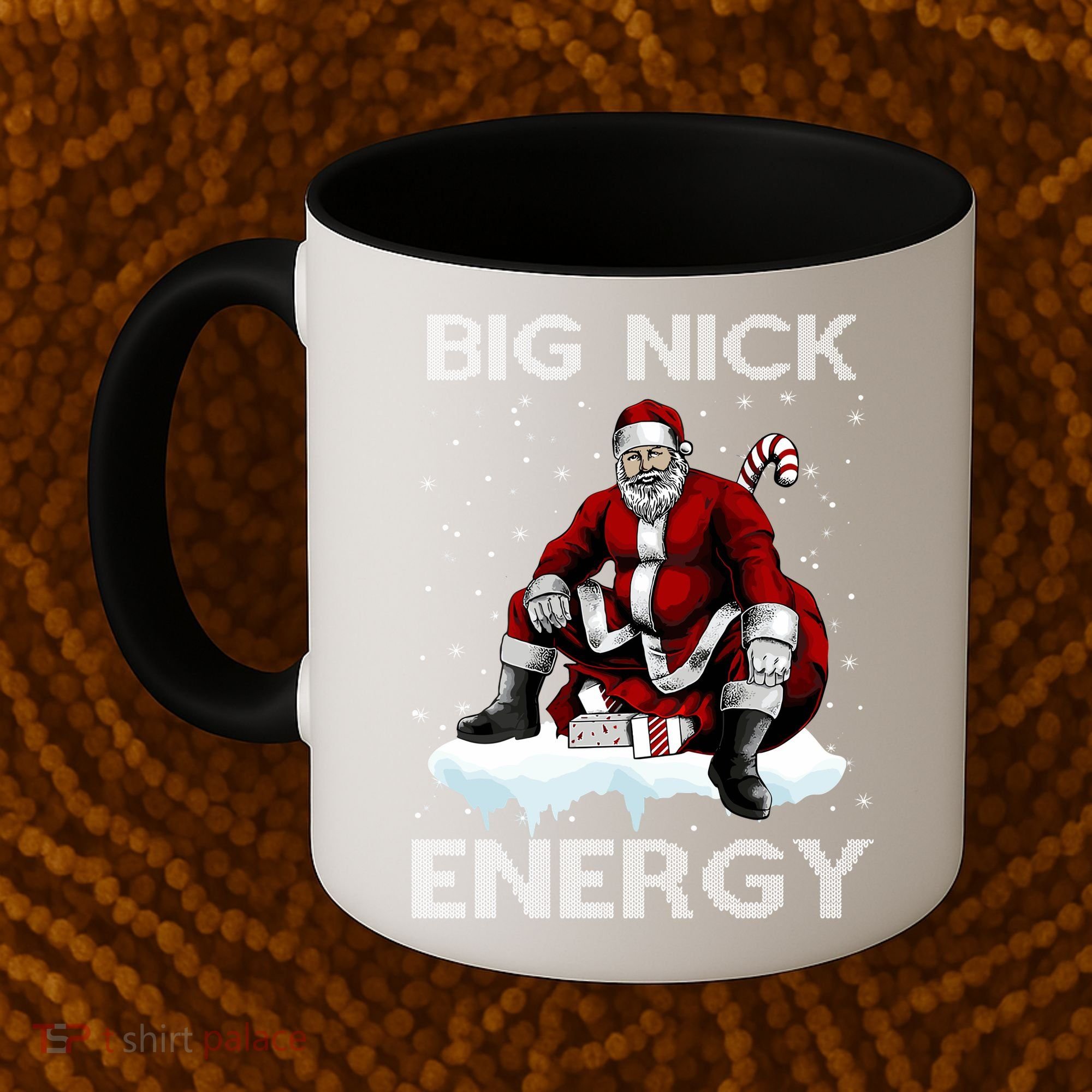 Big Nick Energy Funny Santa Ugly Christmas Xmas Coffee Mug