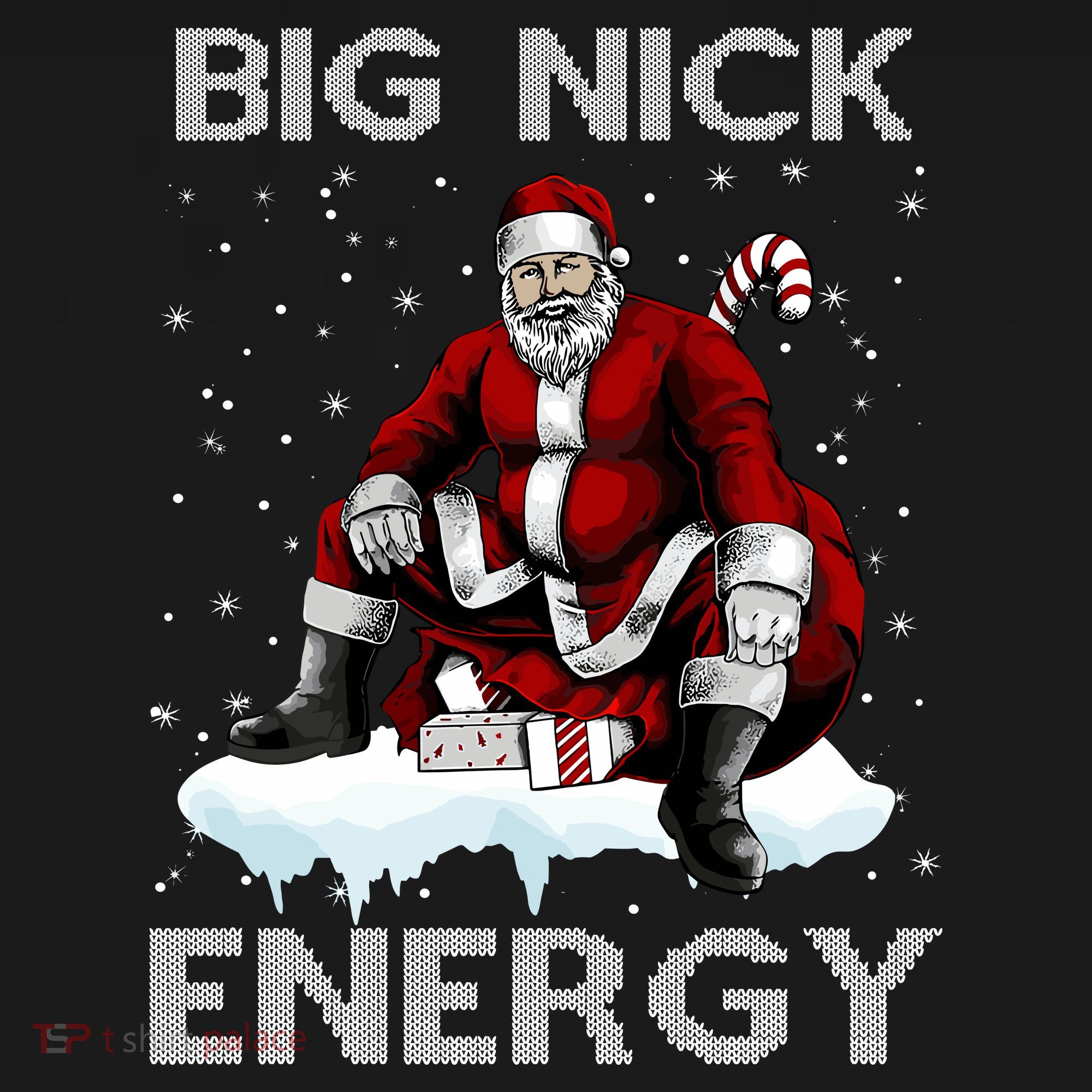 Big Nick Energy Funny Santa Ugly Christmas Xmas Coaster