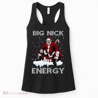 Big Nick Energy Funny Santa Ugly Christmas Xmas Women's Tank Top thumb 0