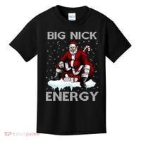 Big Nick Energy Funny Santa Ugly Christmas Xmas Kids T-Shirt thumb 0