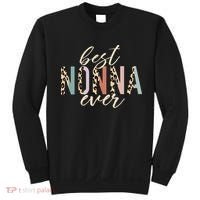 Best Nonna Ever Gifts Leopard Print Mothers Day Sweatshirt thumb 0