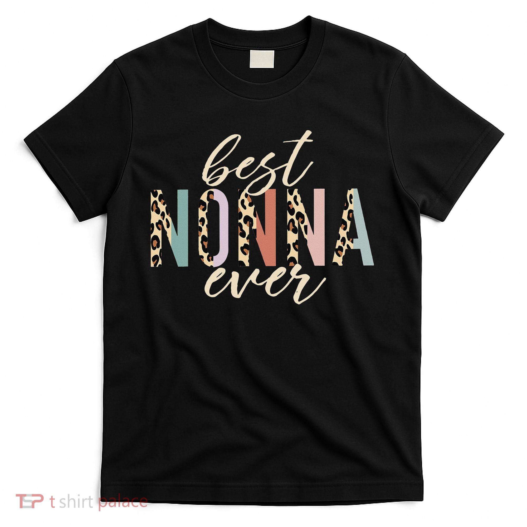 Best Nonna Ever Gifts Leopard Print Mothers Day T-Shirt