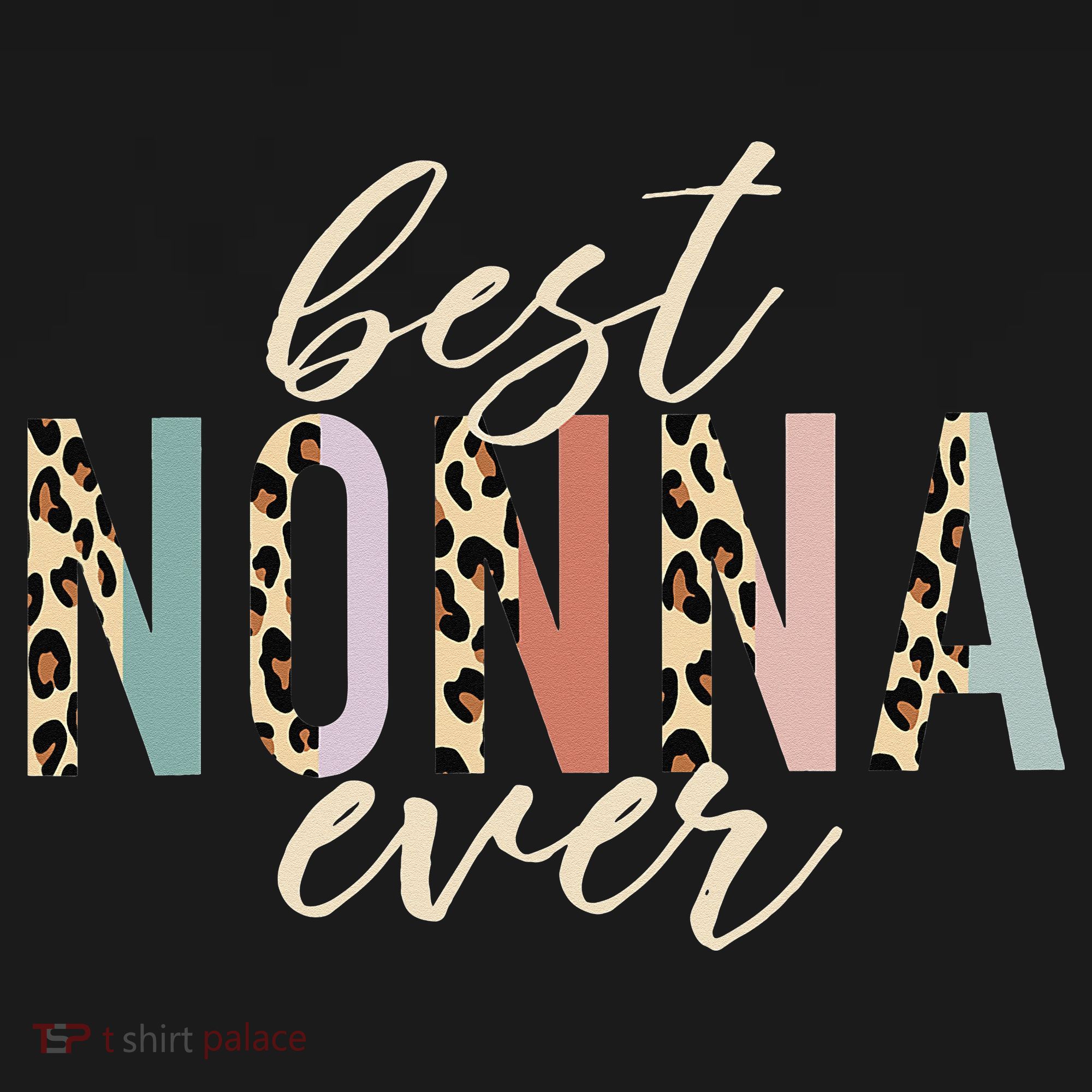 Best Nonna Ever Gifts Leopard Print Mothers Day Women's Tank Top