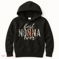 Best Nonna Ever Gifts Leopard Print Mothers Day Kids Hoodie thumb 0