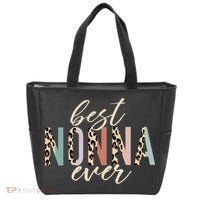 Best Nonna Ever Gifts Leopard Print Mothers Day Tote Bag thumb 0