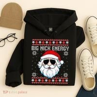 Big Nick Energy Santa Ugly Christmas Sweater Hoodie thumb 4
