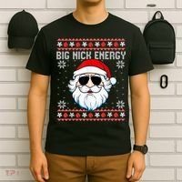 Big Nick Energy Santa Ugly Christmas Sweater T-Shirt thumb 6
