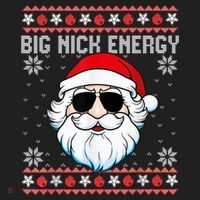 Big Nick Energy Santa Ugly Christmas Sweater Beanie thumb 2