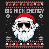 Big Nick Energy Santa Ugly Christmas Sweater Women's Hoodie thumb 2