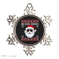 Big Nick Energy Santa Ugly Christmas Sweater Ornament thumb 0