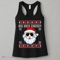 Big Nick Energy Santa Ugly Christmas Sweater Women's Tank Top thumb 3