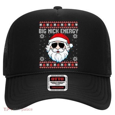 Big Nick Energy Santa Ugly Christmas Sweater Hat