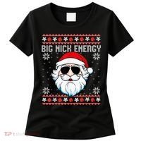 Big Nick Energy Santa Ugly Christmas Sweater Women's T-Shirt thumb 0