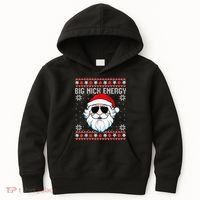 Big Nick Energy Santa Ugly Christmas Sweater Kids Hoodie thumb 0