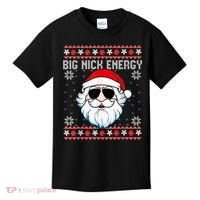 Big Nick Energy Santa Ugly Christmas Sweater Kids T-Shirt thumb 0