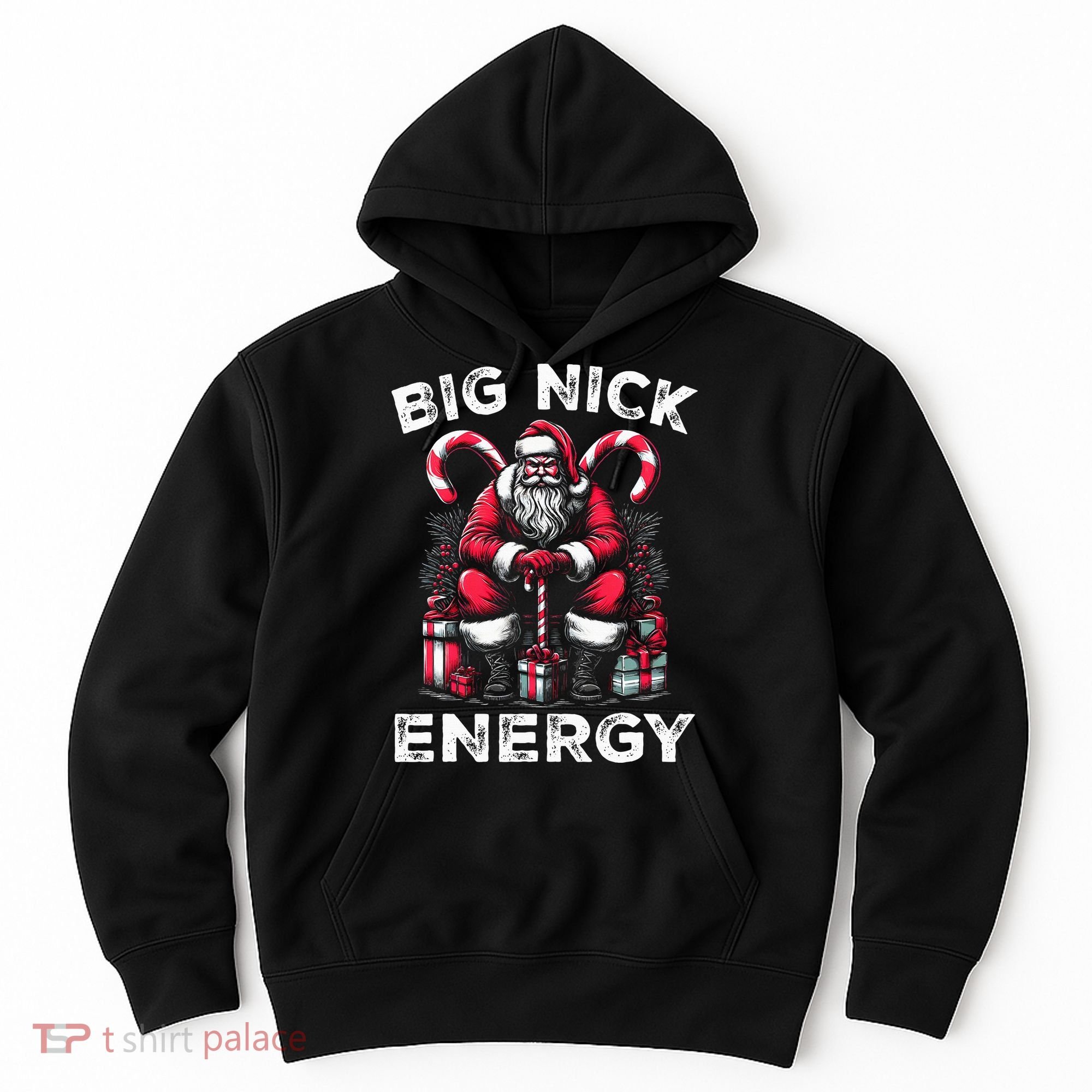 Big Nick Energy Funny Santa Claus Christmas Hoodie
