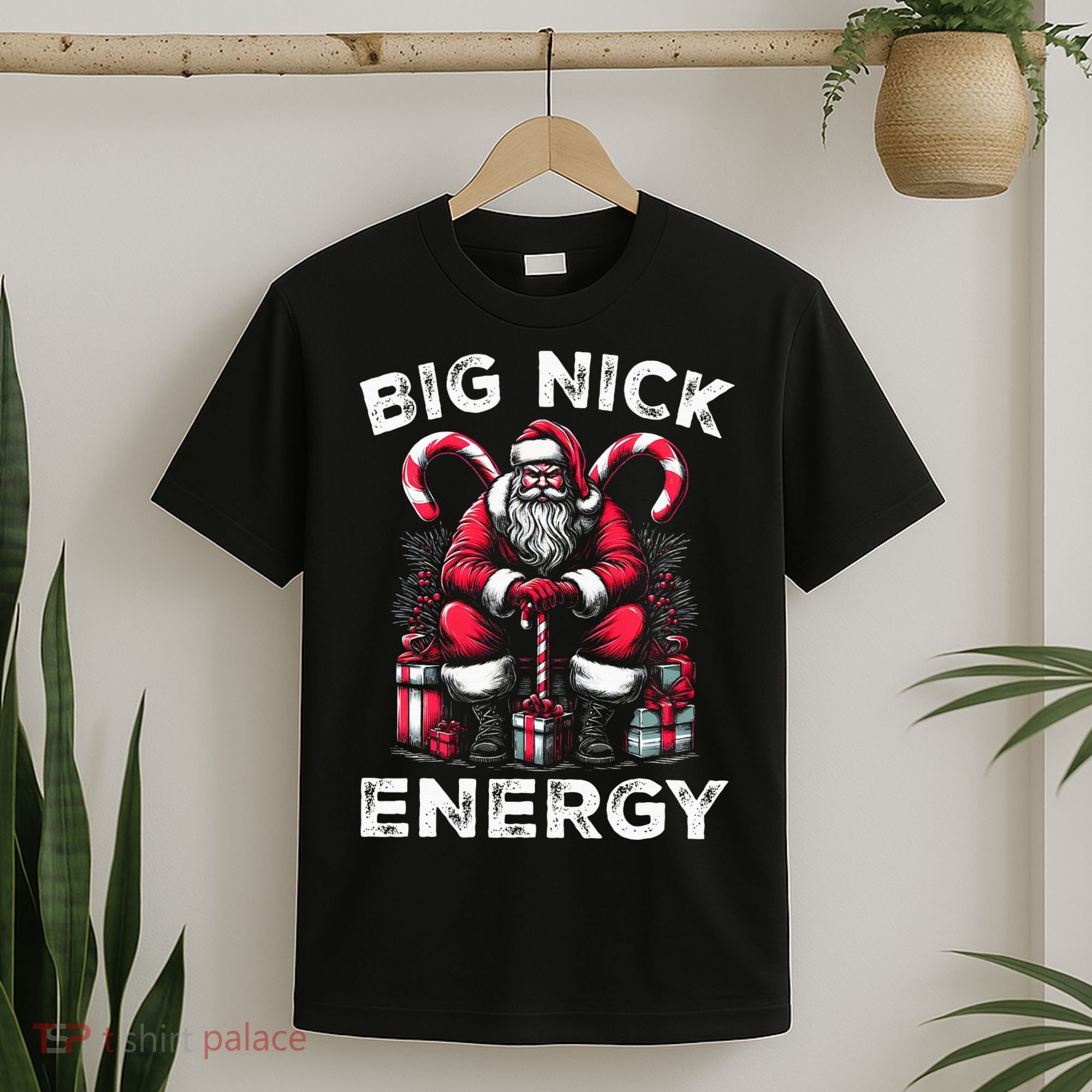 Big Nick Energy Funny Santa Claus Christmas T-Shirt