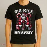 Big Nick Energy Funny Santa Claus Christmas T-Shirt thumb 3