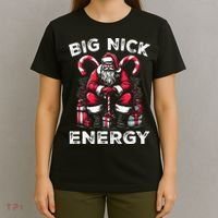 Big Nick Energy Funny Santa Claus Christmas T-Shirt thumb 4