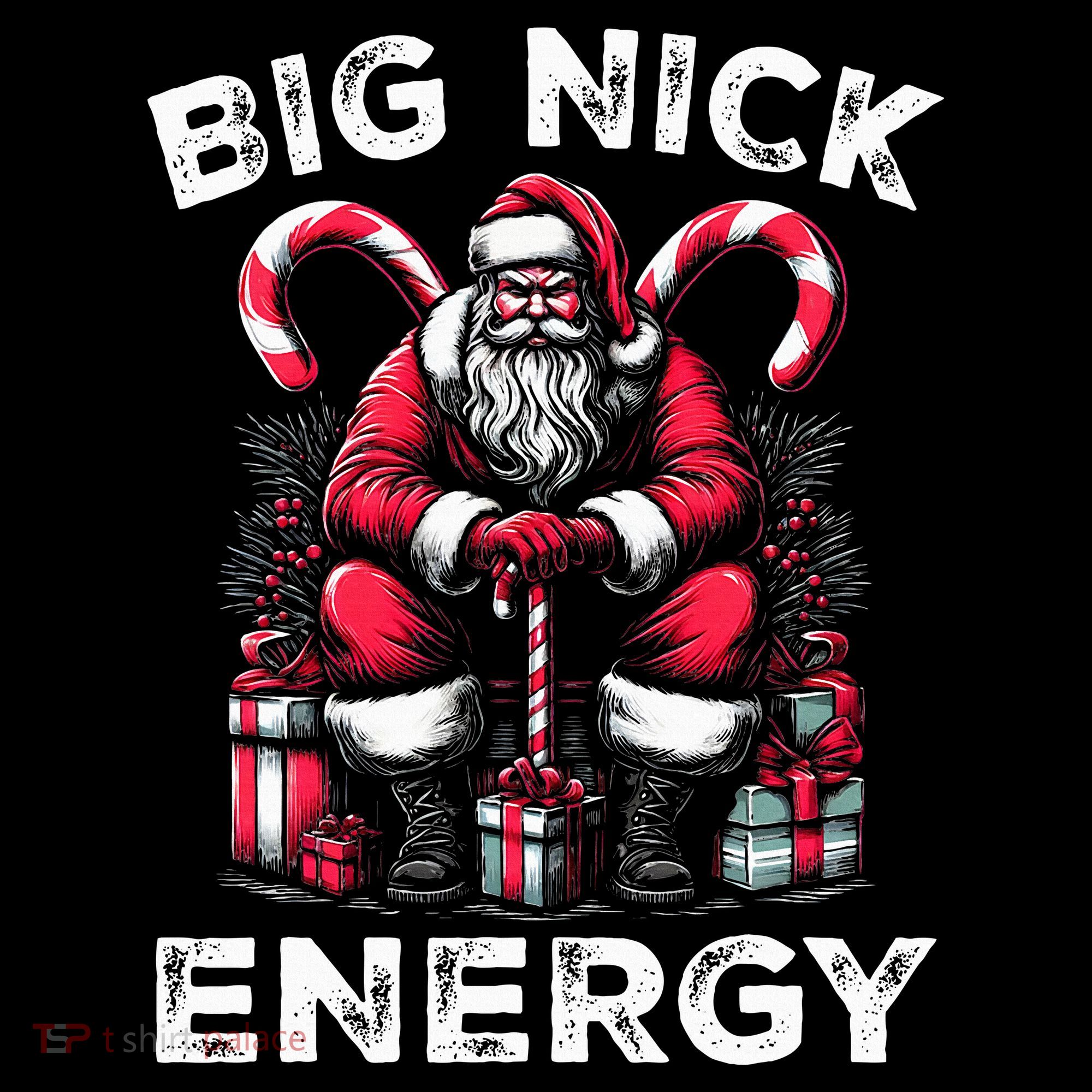 Big Nick Energy Funny Santa Claus Christmas Coffee Mug