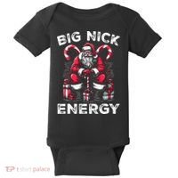 Big Nick Energy Funny Santa Claus Christmas Baby Bodysuit thumb 0