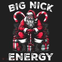 Big Nick Energy Funny Santa Claus Christmas Hat thumb 2